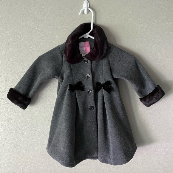 Other - 24 MONTHS DRESS COAT. GRAY+BLACK